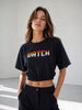 T-shirt corta con elastico vita donna datch