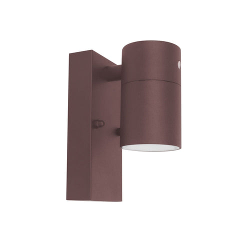Applique da parete in alluminio con diffusore in vetro - Sensore crepuscolare - Attacco GU10