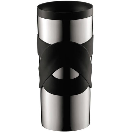 Tazza da viaggio termica BODUM - Acciaio inossidabile a doppia parete - Coperchio a vite ermetico - 0,35 l - Nero