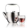 Teiera a pressa francese - BODUM - Columbia - Filtro in acciaio inossidabile - 1,5 l - Opaco