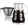 Macchina per caffè - BODUM - Melior - Filtro permanente in acciaio inox - 8 tazze - 1,0 l - Trasparente