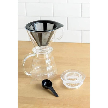 Macchina per caffè - BODUM - Melior - Filtro permanente in acciaio inox - 8 tazze - 1,0 l - Trasparente