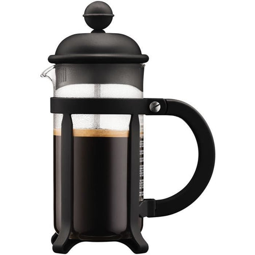 Caffettiera a stantuffo francese - BODUM - JAVA - Nero - 0,35 L - Acciaio inossidabile e vetro borosilicato