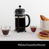 Caffettiera a stantuffo francese - BODUM - JAVA - Nero - 0,35 L - Acciaio inossidabile e vetro borosilicato