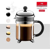 Chambord - Caffettiera per caffè in pistone Bodum, 4 tazze, 0,5 L, acciaio inossidabile