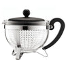 Teiera - Bodum - Chambord - 1 L - Vetro - Acciaio inossidabile - Grigio