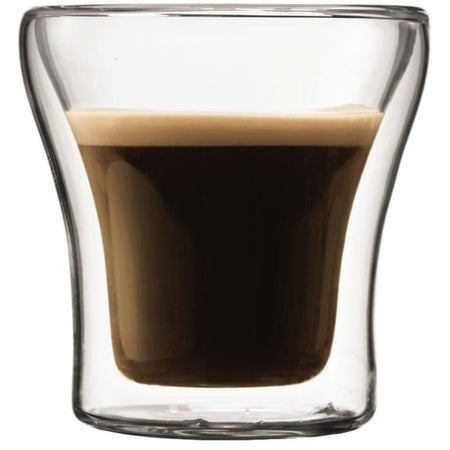 Set 2 bicchieri - BODUM - Assam - Doppia parete - 0,1 l - Trasparente