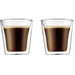 Set 2 bicchieri - BODUM - Canteen - Doppia parete - 0,1 l - Trasparente