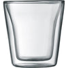 Set 2 bicchieri - BODUM - Canteen - Doppia parete - 0,1 l - Trasparente