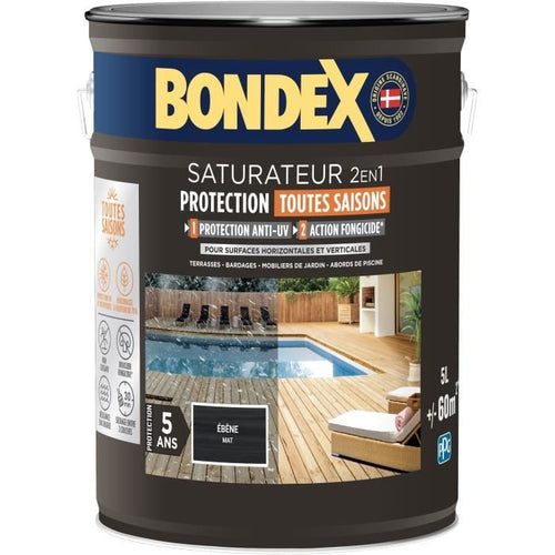 Saturador 2 en 1 - BONDEX - bano mate - 5 L