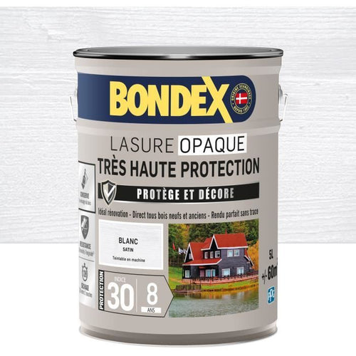 Colorante opaco ad altissima protezione - Bianco satinato - BONDEX - 5 L