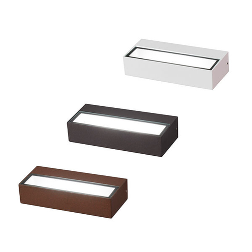 Applique LED IP65 Rettangolare 12W 3CCT - Colore Corten