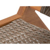 Poltrona bassa da giardino in legno di Acacia FSC e resina wicker - BORA - L60xP76xH73 cm
