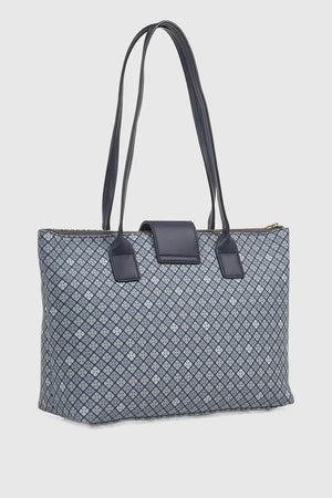 Borsa a spalla in ecopelle stampa mosaico | Verde Fashion