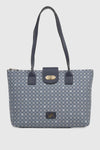 Borsa a spalla in ecopelle stampa mosaico | Verde Fashion