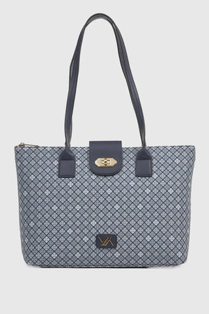 Borsa a spalla in ecopelle stampa mosaico | Verde Fashion