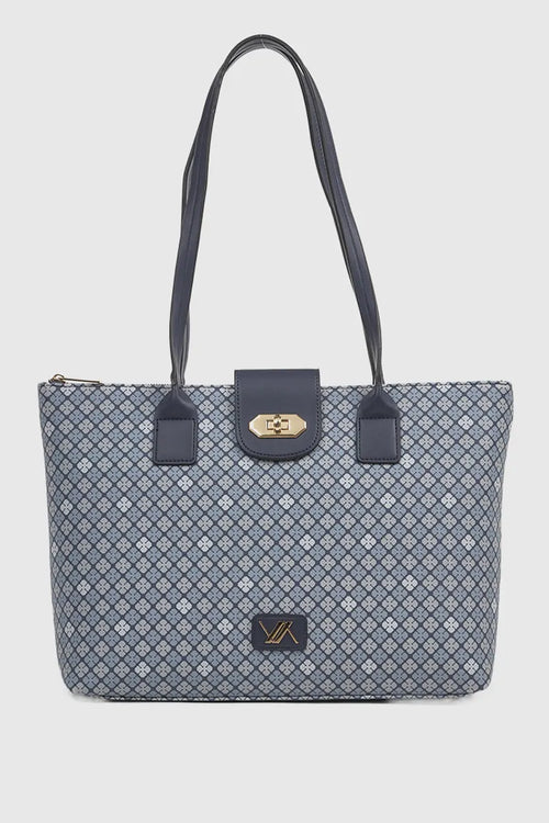 Borsa a spalla in ecopelle stampa mosaico | Verde Fashion