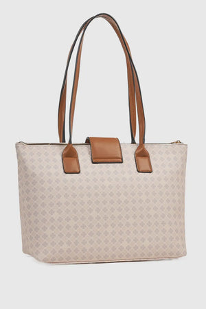 Borsa a spalla in ecopelle stampa mosaico | Verde Fashion
