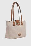 Borsa a spalla in ecopelle stampa mosaico | Verde Fashion