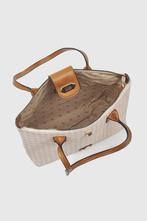 Borsa a spalla in ecopelle stampa mosaico | Verde Fashion