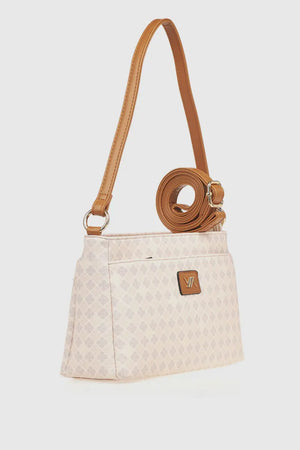 Borsa a spalla in ecopelle stampa mosaico | Verde Fashion