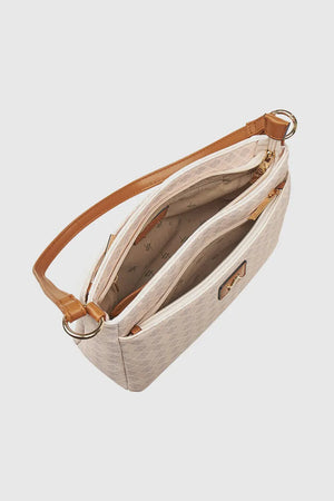 Borsa a spalla in ecopelle stampa mosaico | Verde Fashion