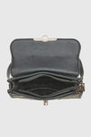 Borsa a spalla in rafia a righe intrecciate | Verde Fashion