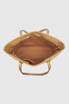 Borsa a spalla in rafia a righe intrecciate | Verde Fashion