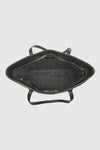 Borsa a spalla in rafia a righe intrecciate | Verde Fashion