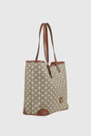 Borsa a spalla con sacca stampa geometrica | Verde Fashion