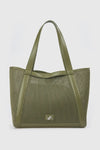 Borsa a spalla in tessuto traforato | Verde Fashion