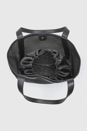 Borsa a spalla in tessuto traforato | Verde Fashion