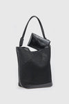 Borsa a spalla hobo in tessuto traforato | Verde Fashion