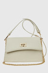 Borsa a tracolla in ecopelle con patta | Verde Fashion