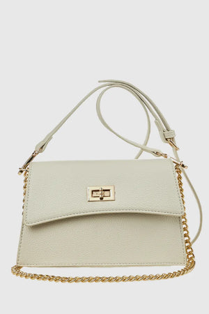 Borsa a tracolla in ecopelle con patta | Verde Fashion