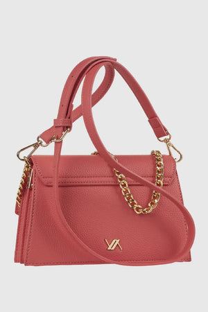Borsa a tracolla in ecopelle con patta | Verde Fashion