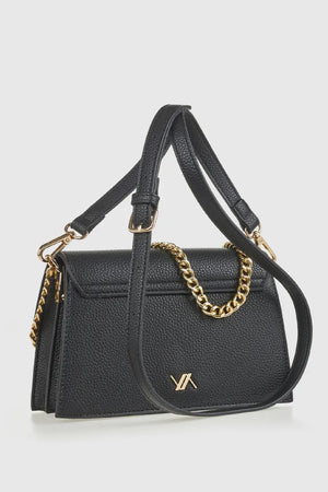 Borsa a tracolla in ecopelle con patta | Verde Fashion