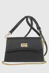 Borsa a tracolla in ecopelle con patta | Verde Fashion
