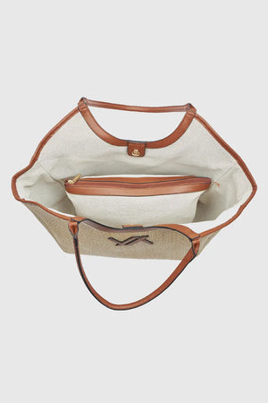 Borsa a spalla in rafia | Verde Fashion