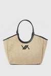 Borsa a spalla in rafia | Verde Fashion