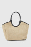 Borsa a spalla in rafia | Verde Fashion