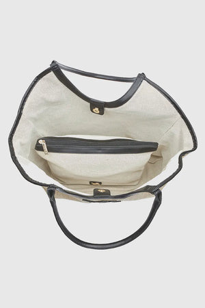 Borsa a spalla in rafia | Verde Fashion