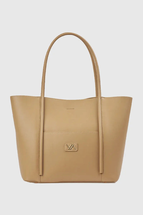 Borsa a spalla in ecopelle con sacca | Verde Fashion