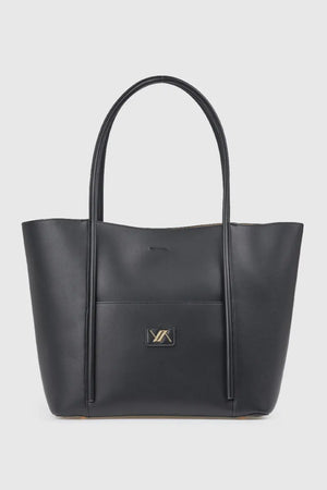 Borsa a spalla in ecopelle con sacca | Verde Fashion