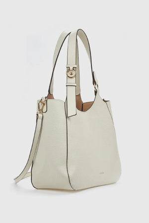 Borsa a spalla in ecopelle morbida con sacca | Verde Fashion