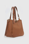 Borsa a spalla in ecopelle morbida con sacca | Verde Fashion