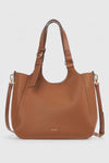 Borsa a spalla in ecopelle morbida con sacca | Verde Fashion