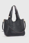 Borsa a spalla in ecopelle morbida con sacca | Verde Fashion