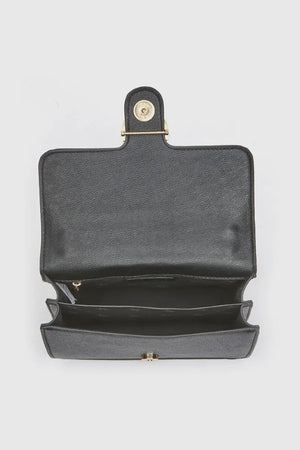 Borsa a tracolla in ecopelle con patta | Verde Fashion