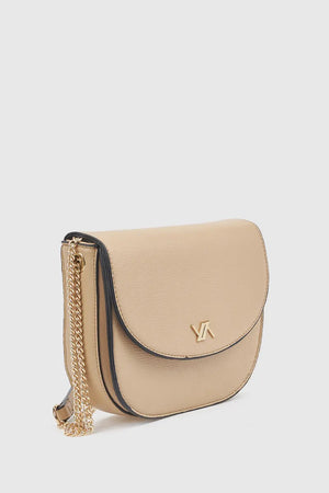 Borsa a tracolla in ecopelle con patta | Verde Fashion
